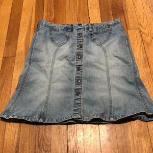 Abercrombie Jean Skirt